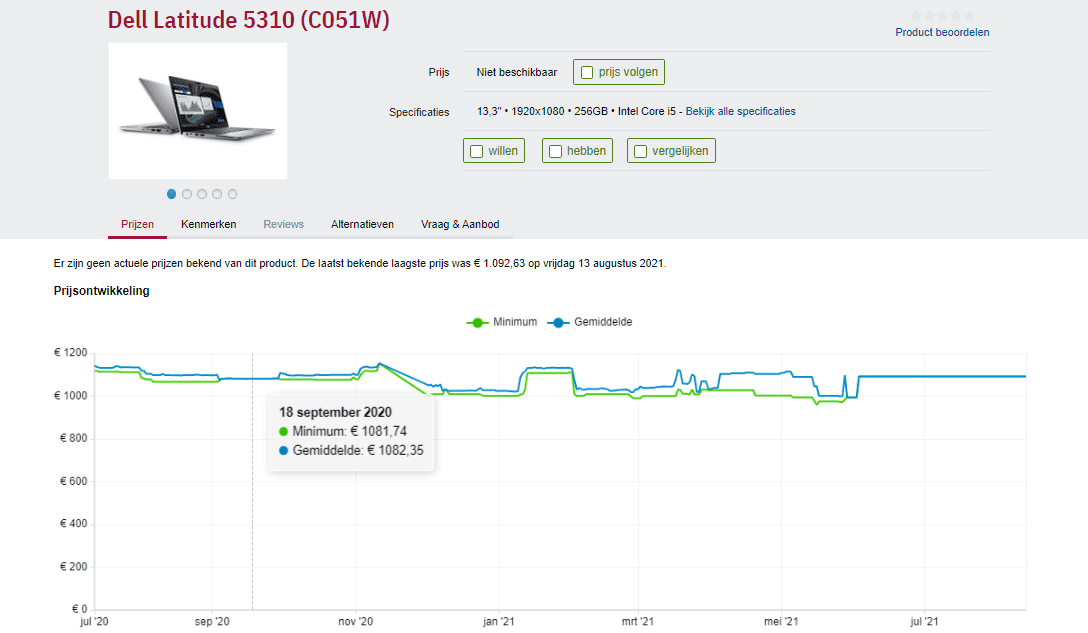 Dell Latitude 5310 met touchscreen , Intel Core i5 10210u , verlicht toetsenbord , nieuw Accu , Win11 Pro - Afbeelding 4