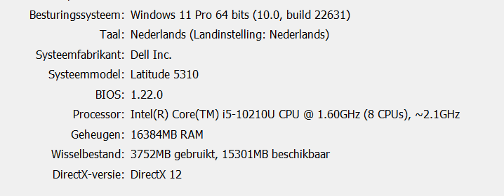 Dell Latitude 5310 met touchscreen , Intel Core i5 10210u , verlicht toetsenbord , nieuw Accu , Win11 Pro - Afbeelding 3