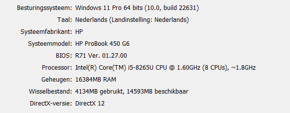 HP Probook 450 G6 met Intel Core i5 8265u en Windows 11 Pro - Afbeelding 4