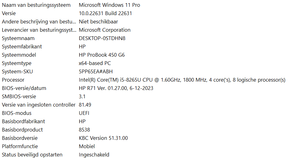 HP Probook 450 G6 met Intel Core i5 8265u en Windows 11 Pro - Afbeelding 5